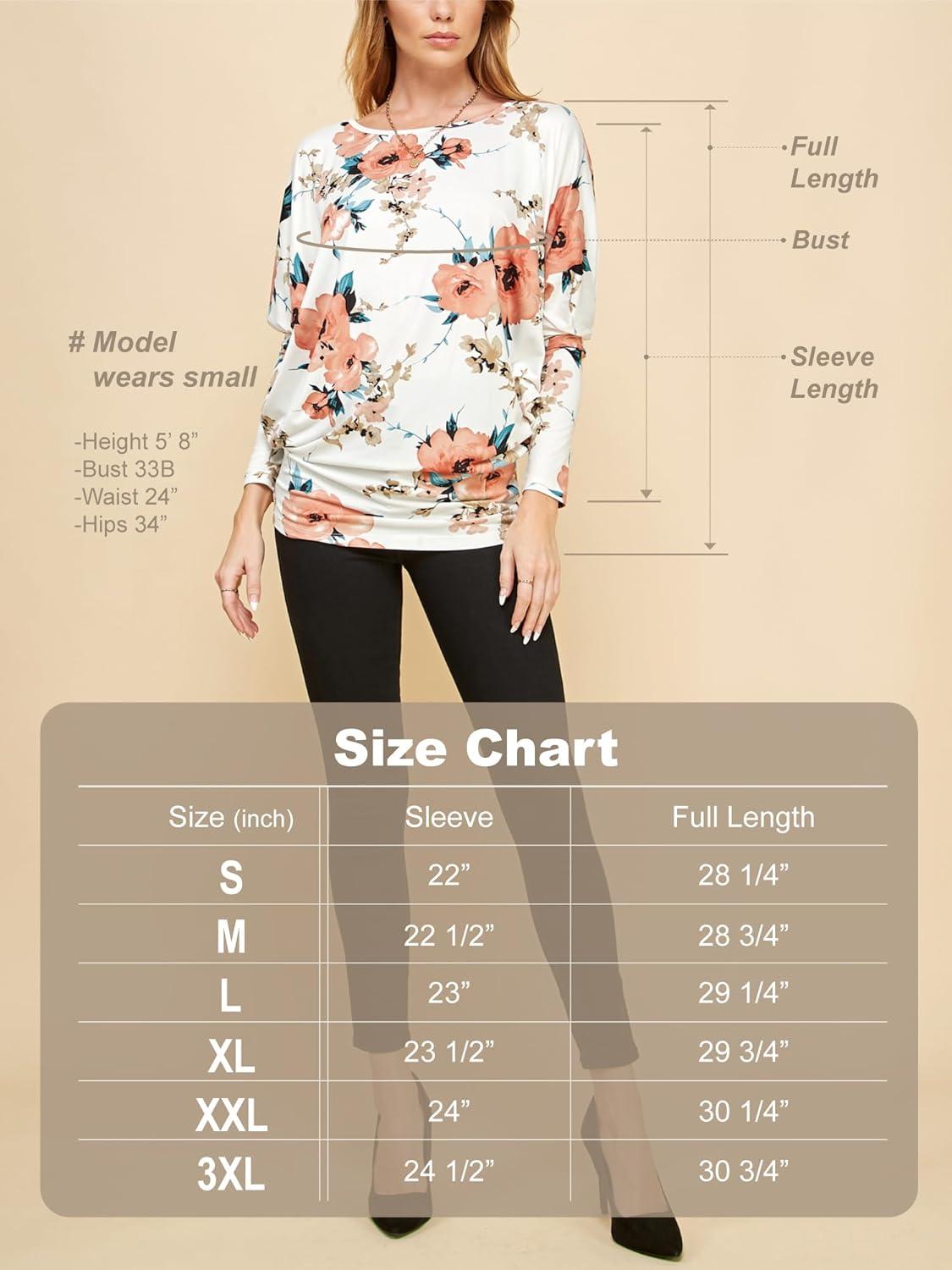 imageLock and Love Womens Casual Flowy Draped Long Sleeve Batwing Dolman Top Soft amp Comfortable Loose Fit PulloverWt826salmon